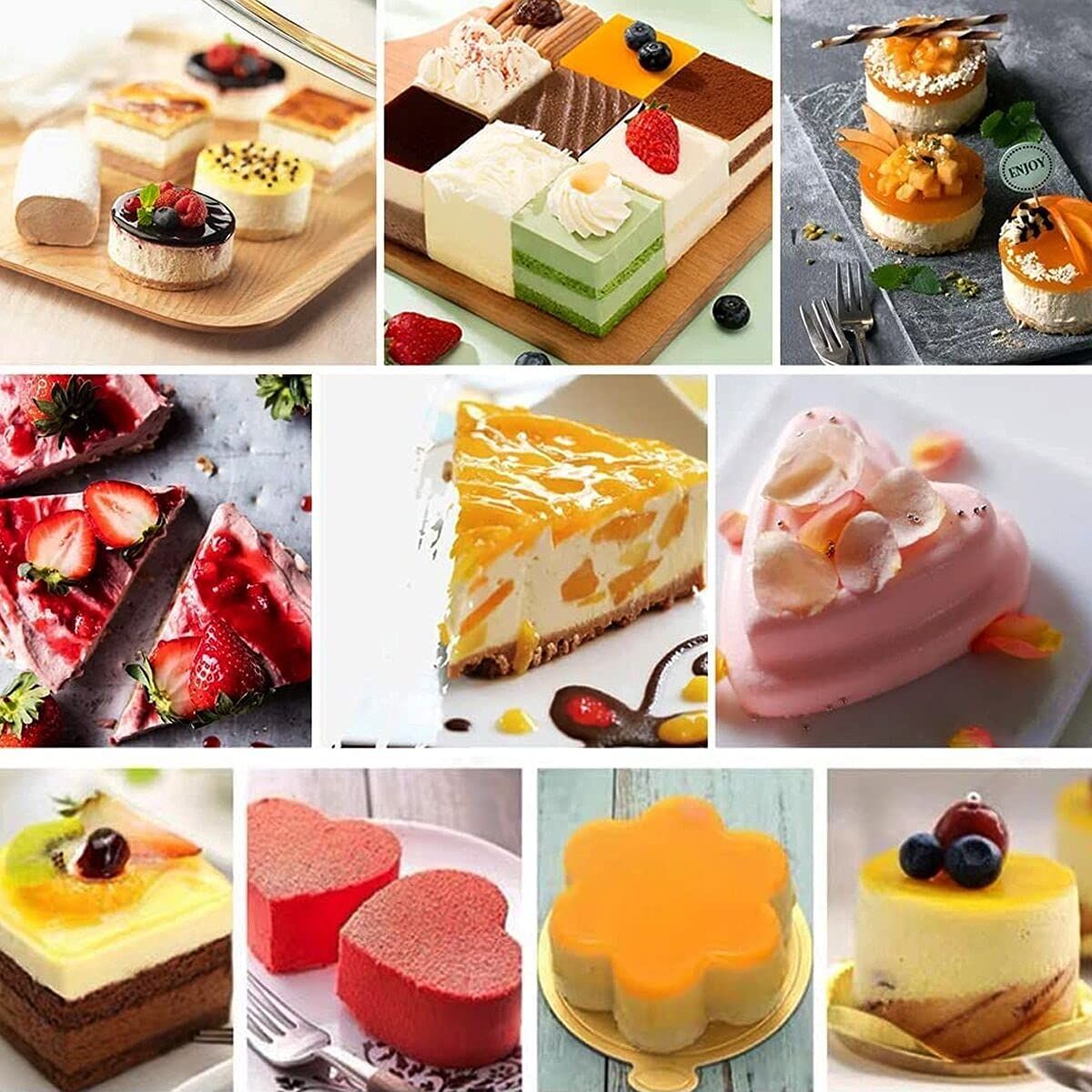 Set of 6 Cake Ring Mold, Stainless Steel 3 inch Round Dessert Mousse Mold with view 5