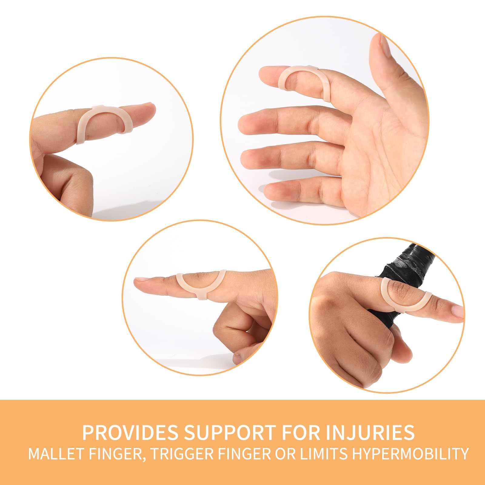Oval Finger Splints, 5PCS Oval Trigger Finger Splint for view 2