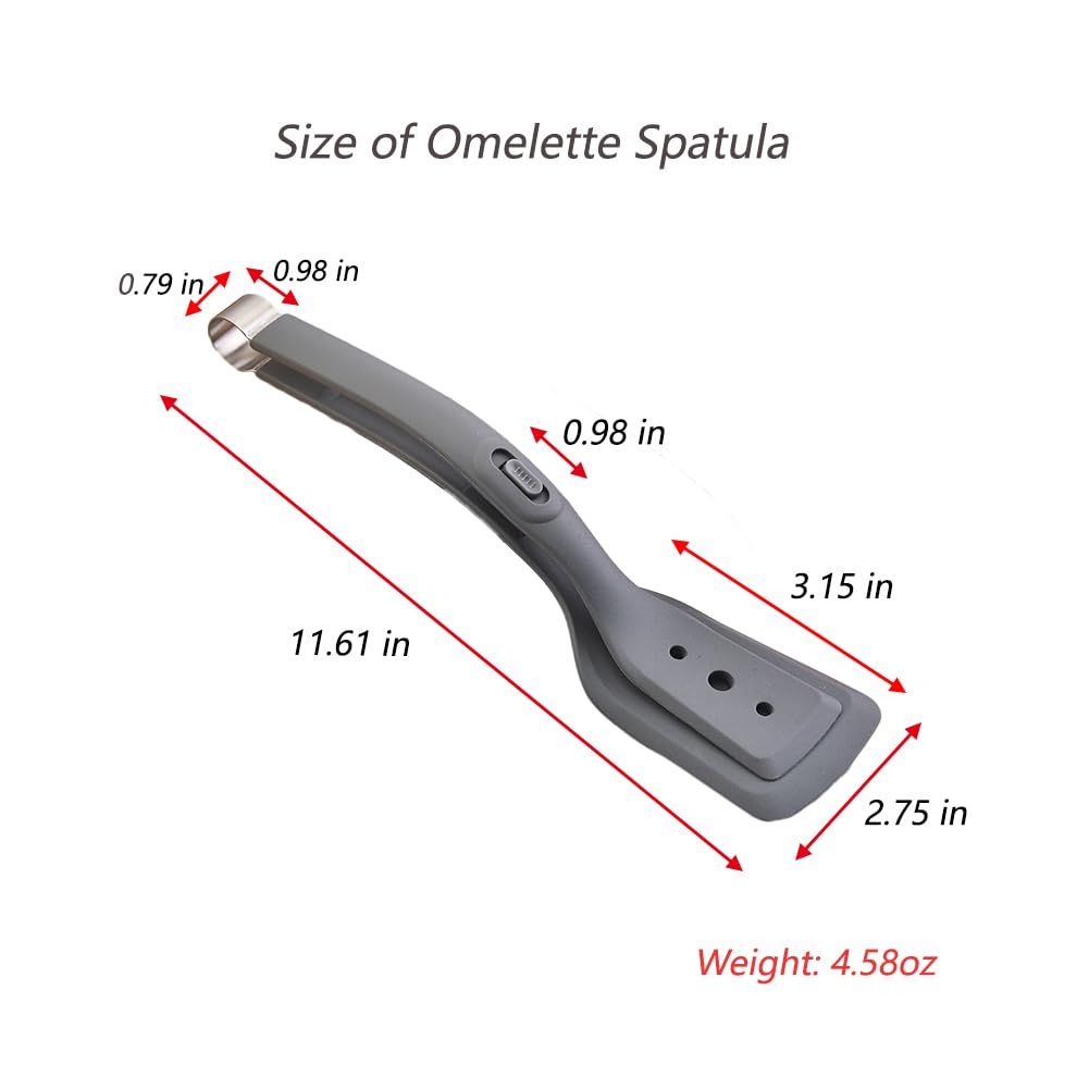 Multipurpose 2 in 1 Silicone Clamp Spatulas and Tongs view 5