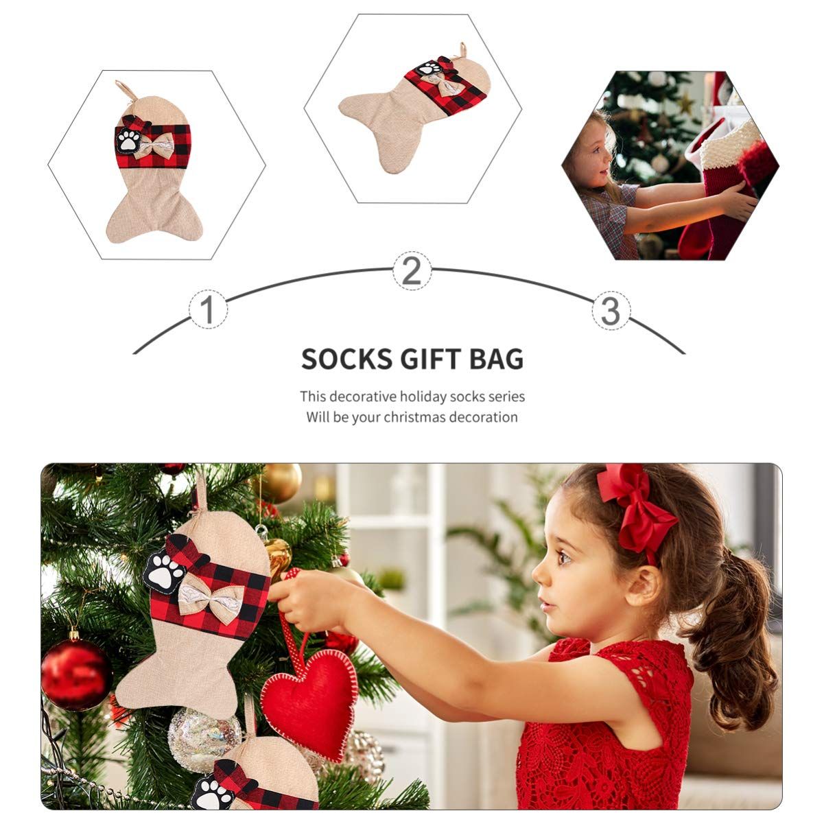 Pet Dog Cat Christmas Stockings view 5