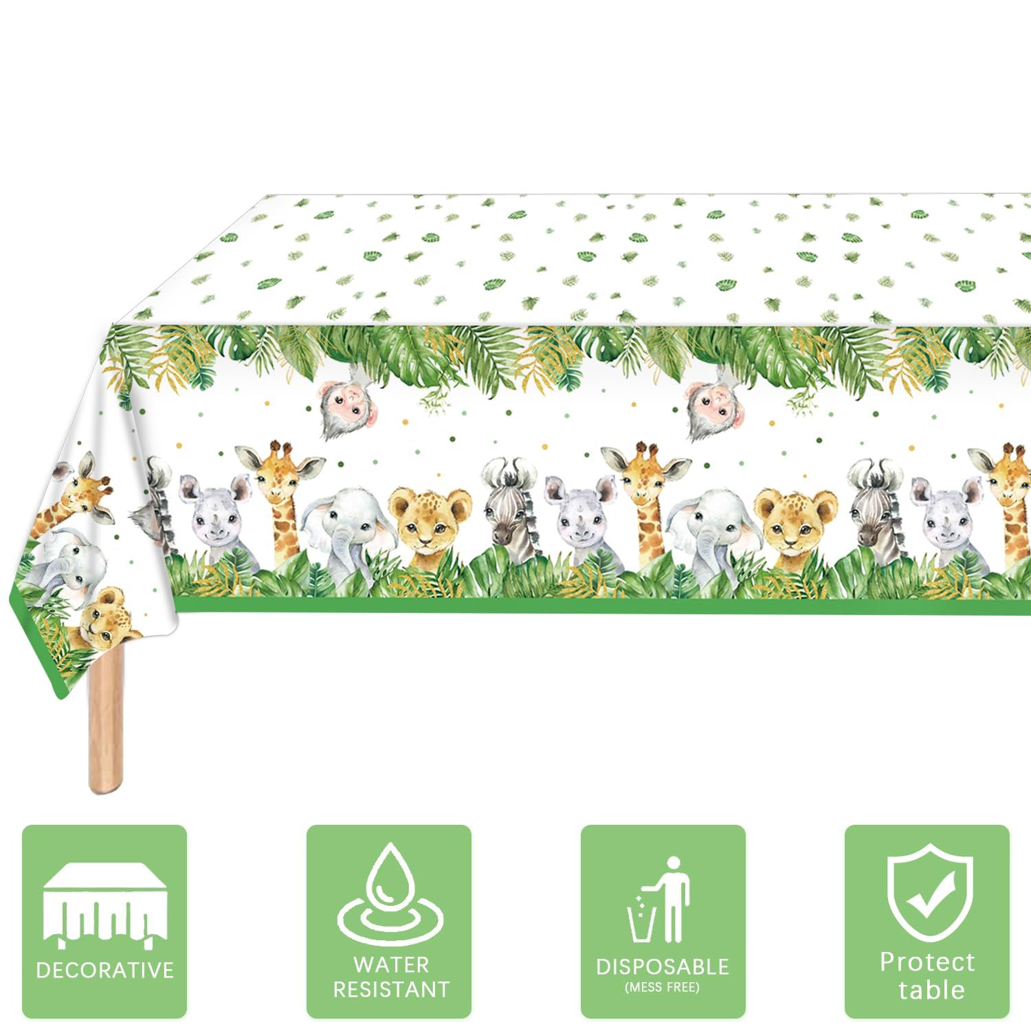 Jungle Wildlife Park Tablecloth view 5