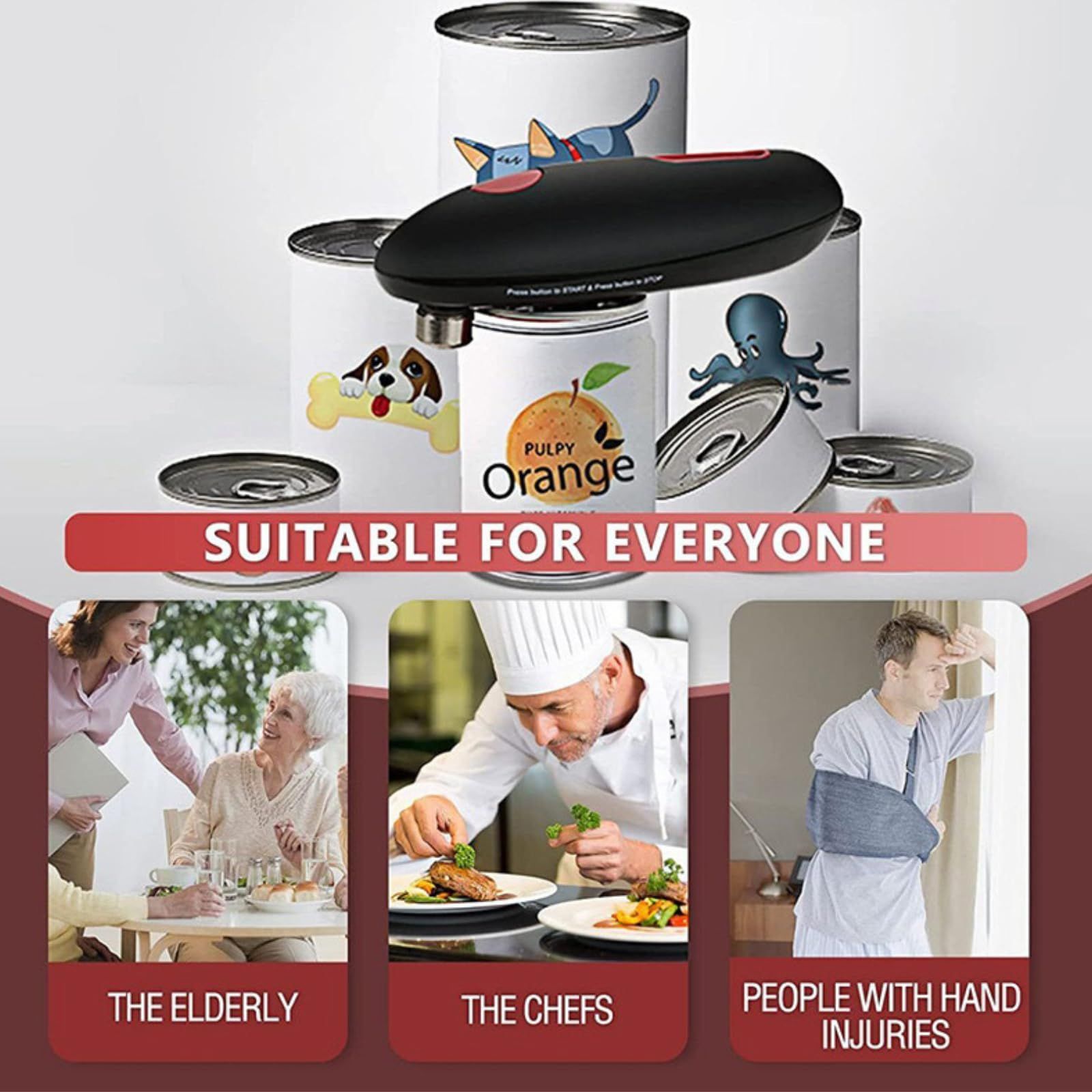 One-Touch Electric Can Opener with Auto Shut view 5
