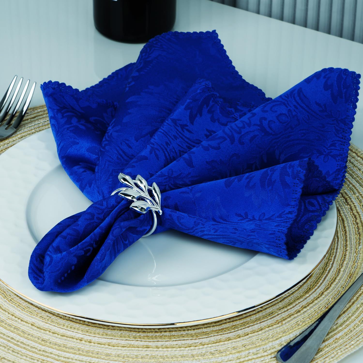 Napkin Rings Set Metal Napkin Holders Buckle for Cloth Napkins for Wedding view 4