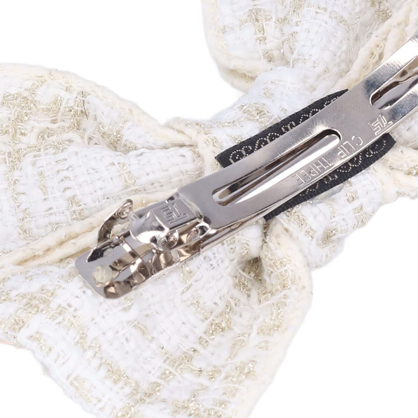 Bow cloth bow hair clip temperament rhinestone top spring clip hair view 3