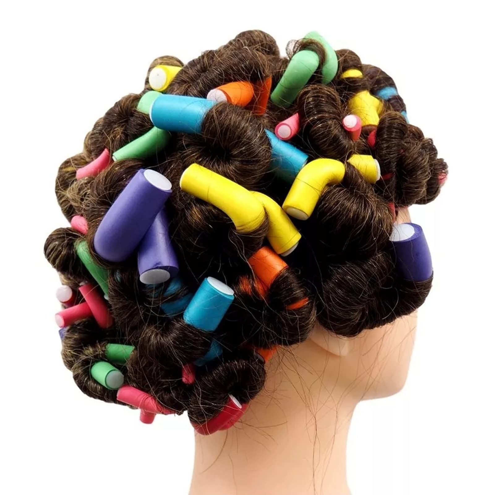 42 Pack Twist-flex Rods 7 Sizes Flexible Curl Sponge Flexi Hair Roller Set view 5