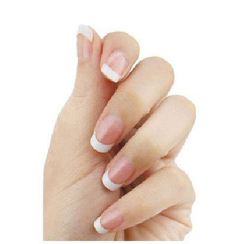 100pcs Fake Nail Tips White French Moon Shaped Smile Fake Nail Tips Short view 5