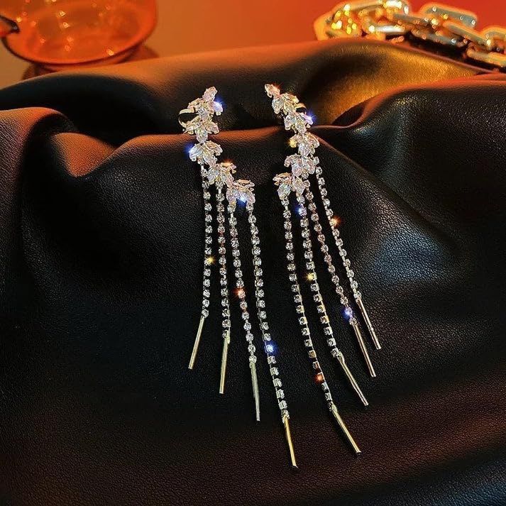 Trendy Women Stylish Crystal Drop Earrings view 5