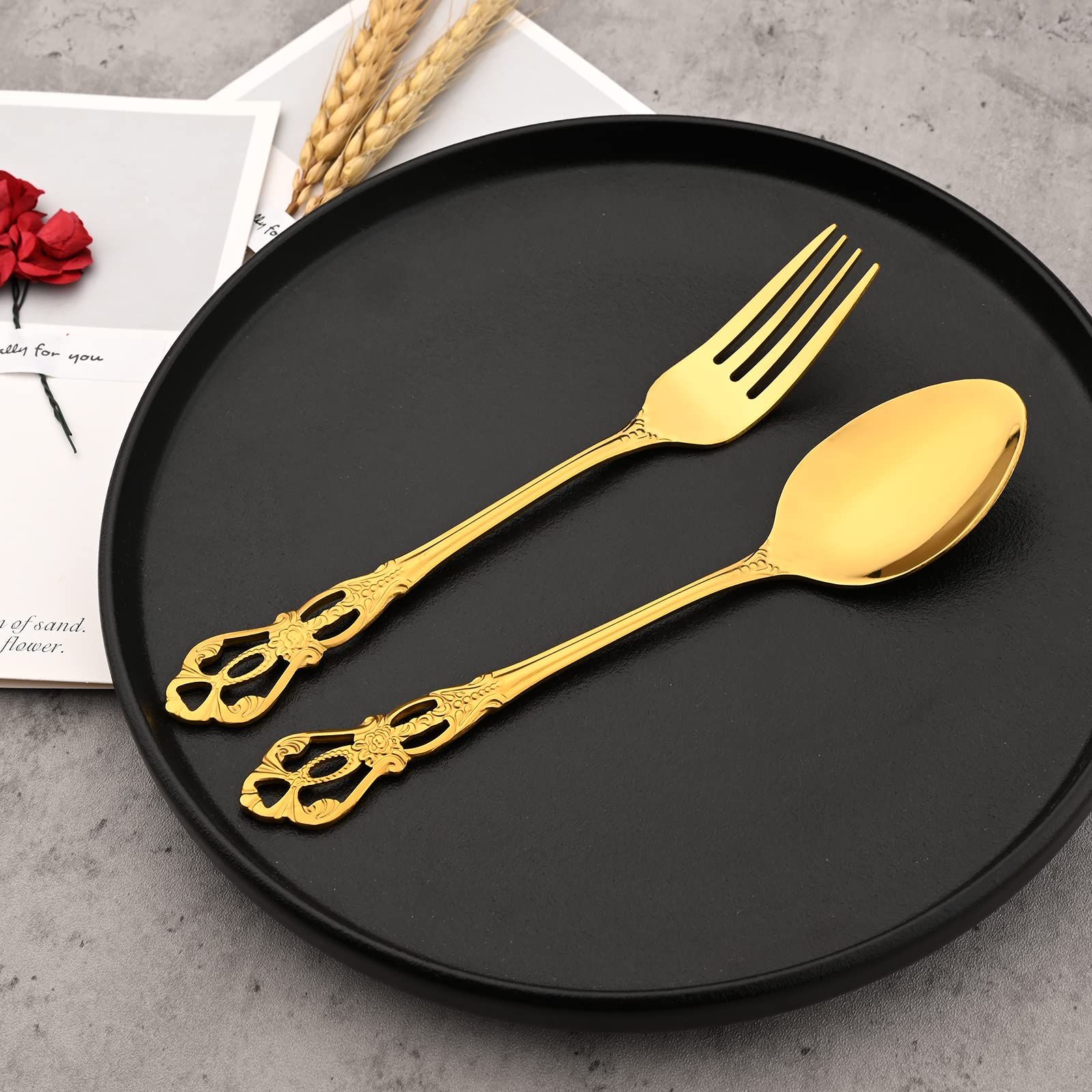2pcs， Stainless Steel Dessert Spoon Creative Tableware Dessert Spoon Ice-Cream view 5