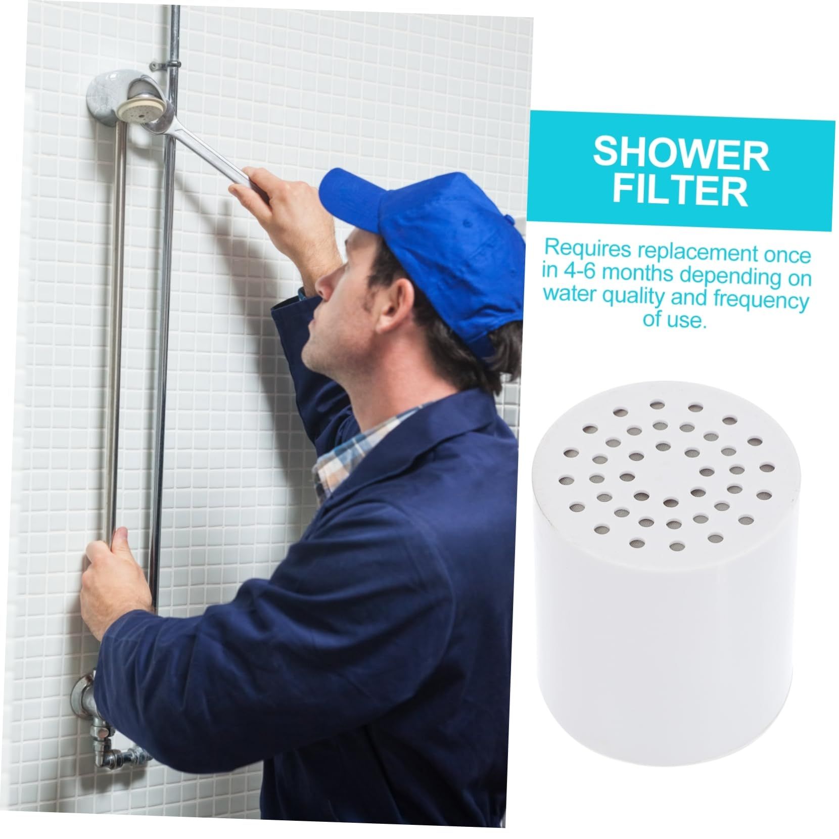 Stage Replacement Cartridge Universal High Output Shower Filter with VC view 5