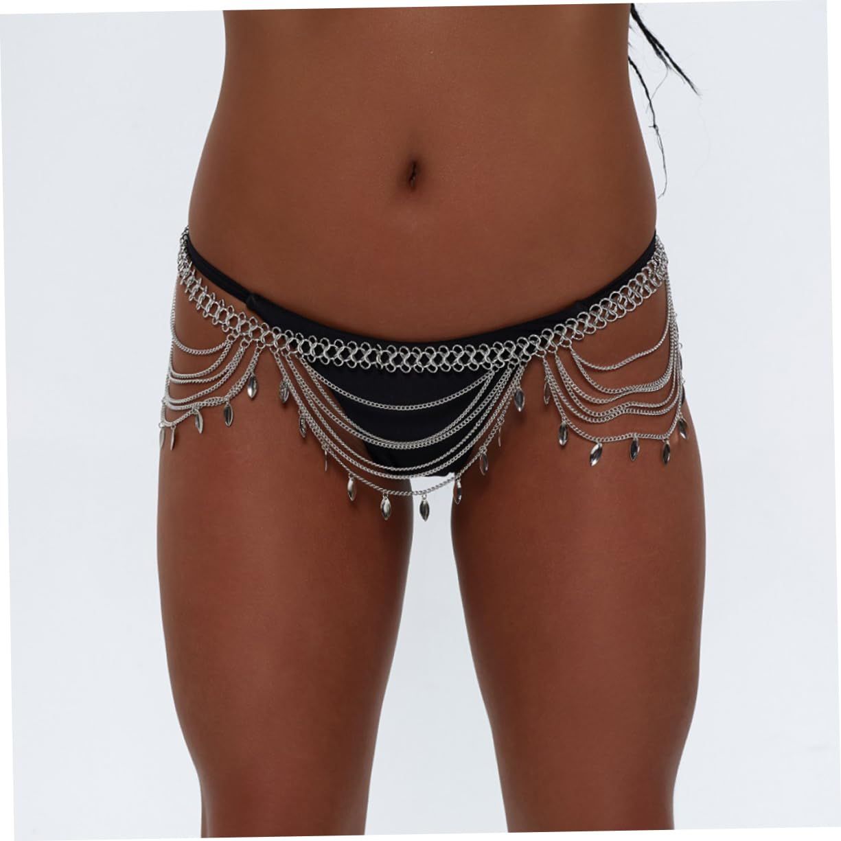 Multi Layer Waist Chain Fashion Jewelry Rhinestone Bikini Summer Bikini Body view 5