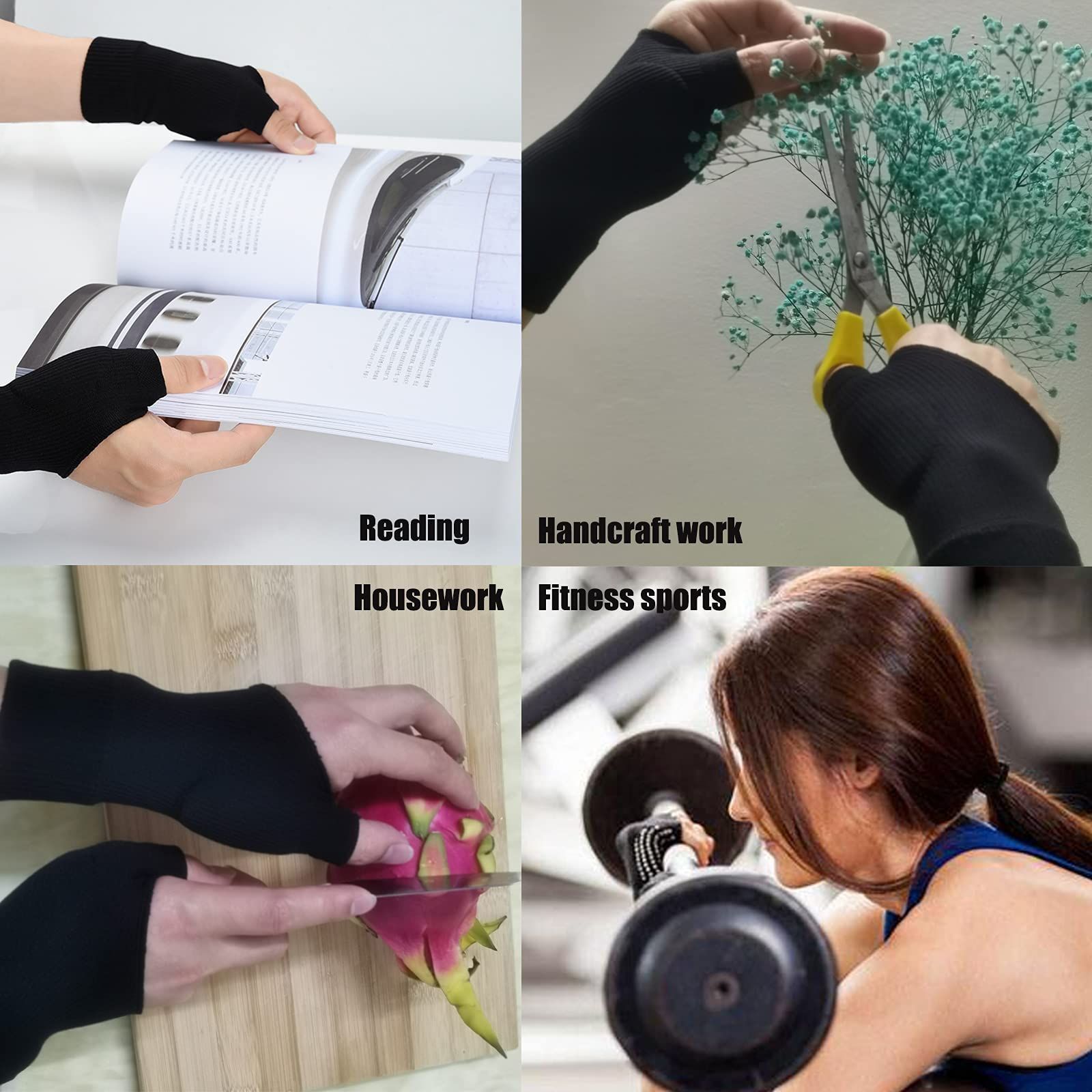 Wrist Thumb Support Compression Gloves (1 Pair) view 3