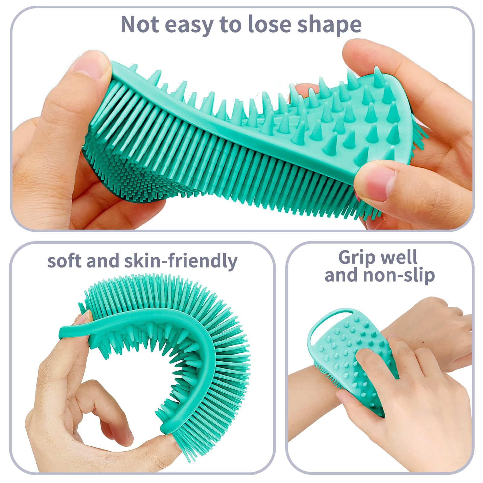 Silicone Non-Scratch Sponges Food-Grade Cleaning Brush for Kitchen Dishwash view 4