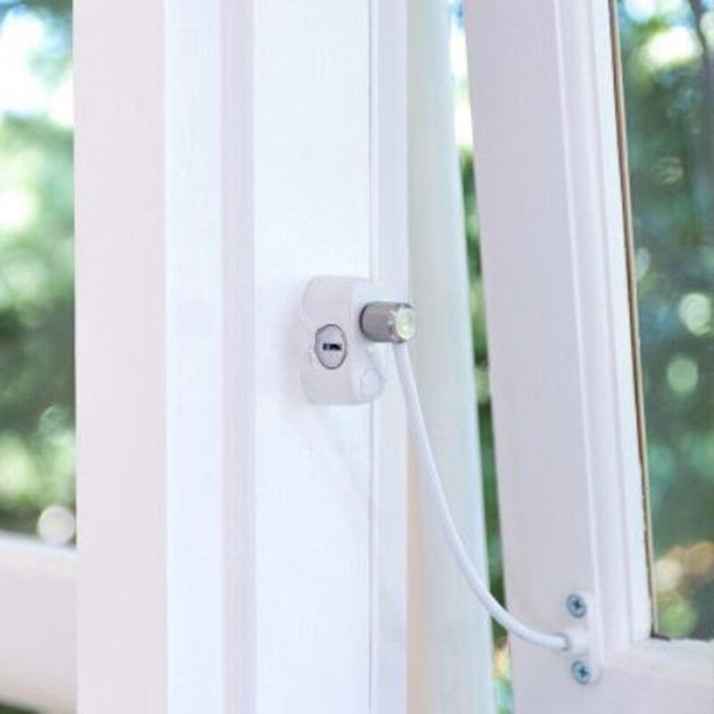 Black safety lock Child Window Restrictor casement Security Lock Kids Prevent view 3