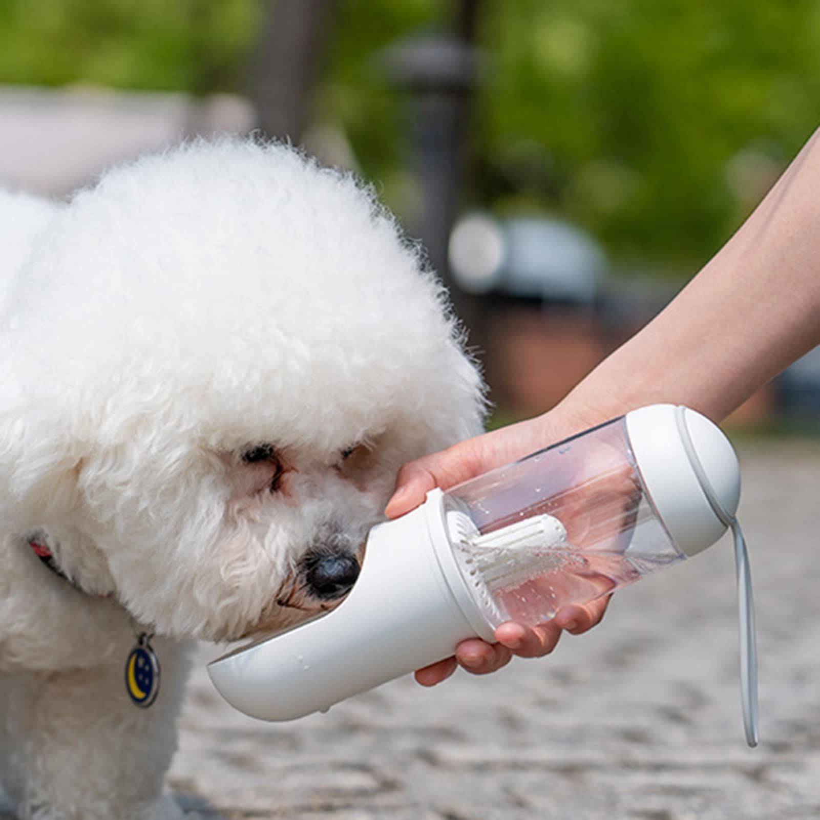 Foldable Portable Dog Water Bottle Dispenser with Filter view 2
