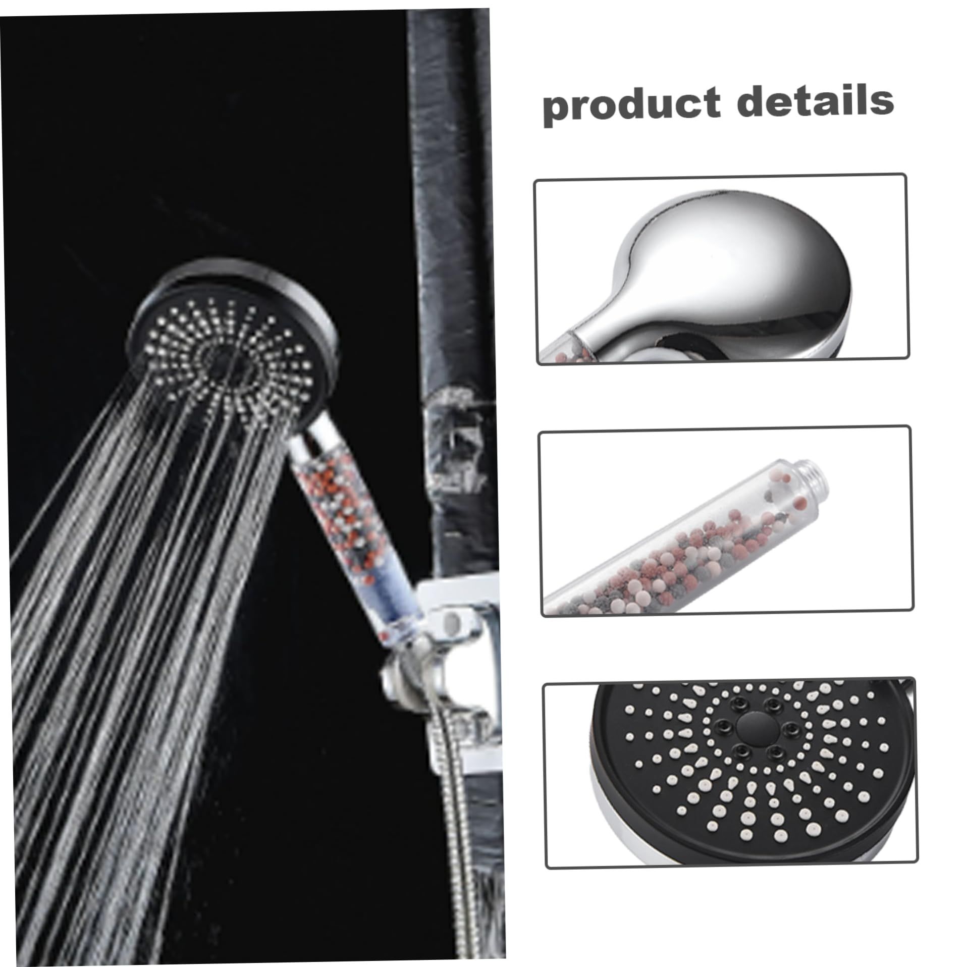 1PC Filter Shower Head High Pressure Water Softener Shower Head 5 Modes view 3