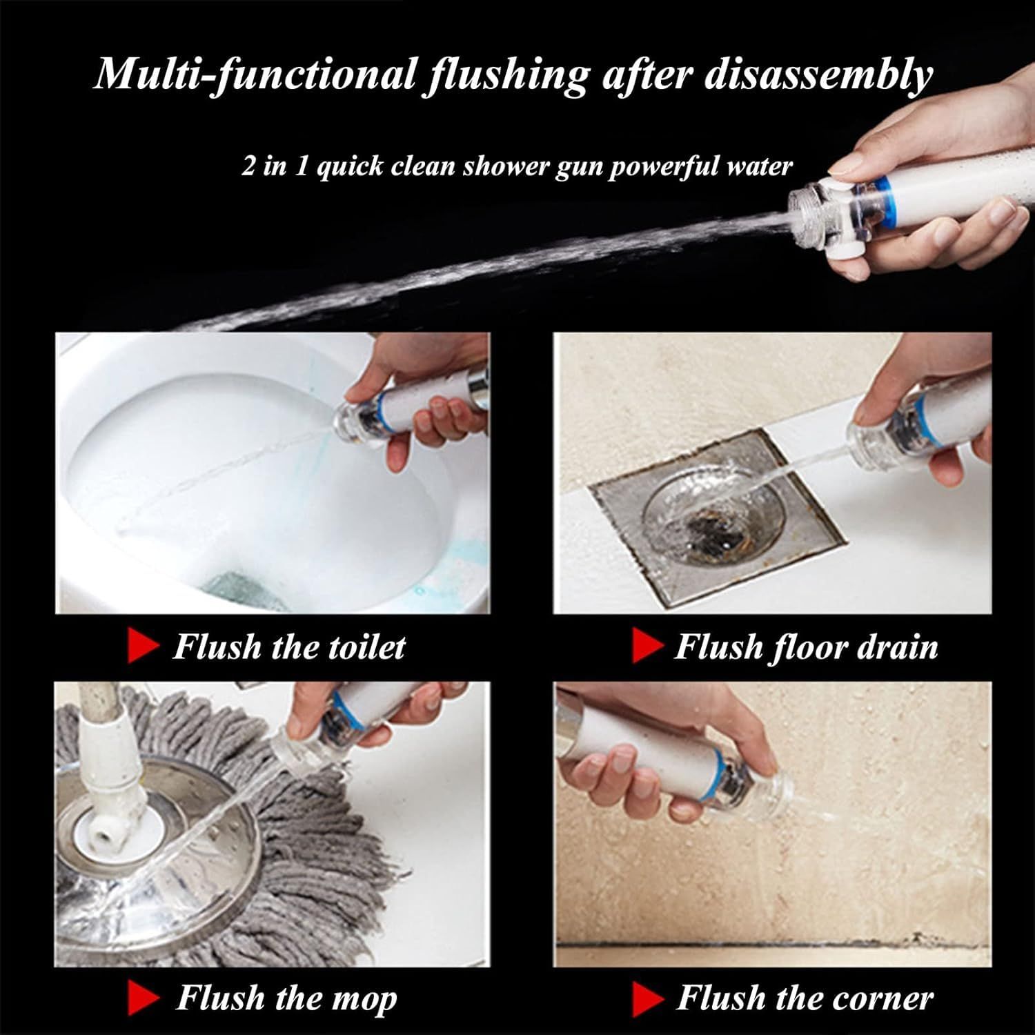 Shower Head,Handheld Shower Shower Head High-Pressure Filter Handheld Showe view 5