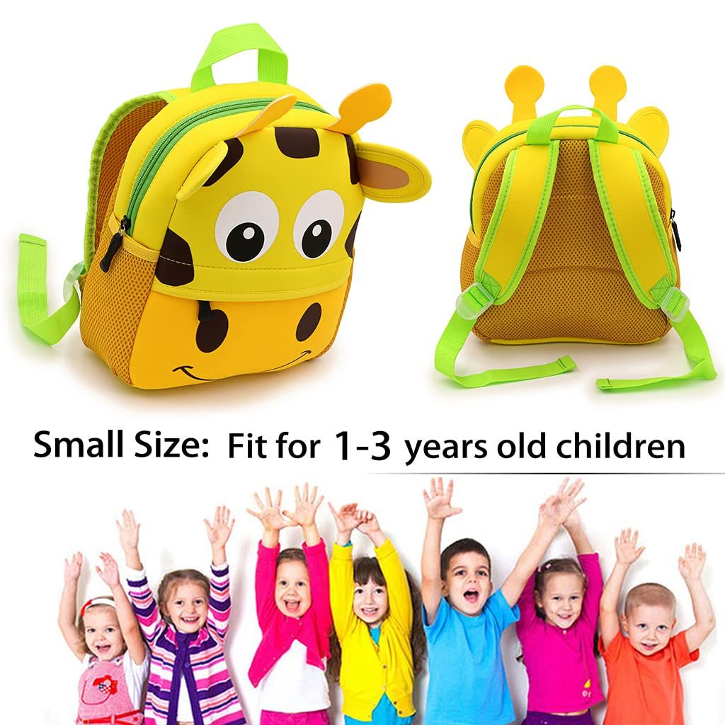 (giraffe）Preschool Backpack Toddler Animal Schoolbag Lunch backpack for Kids view 2