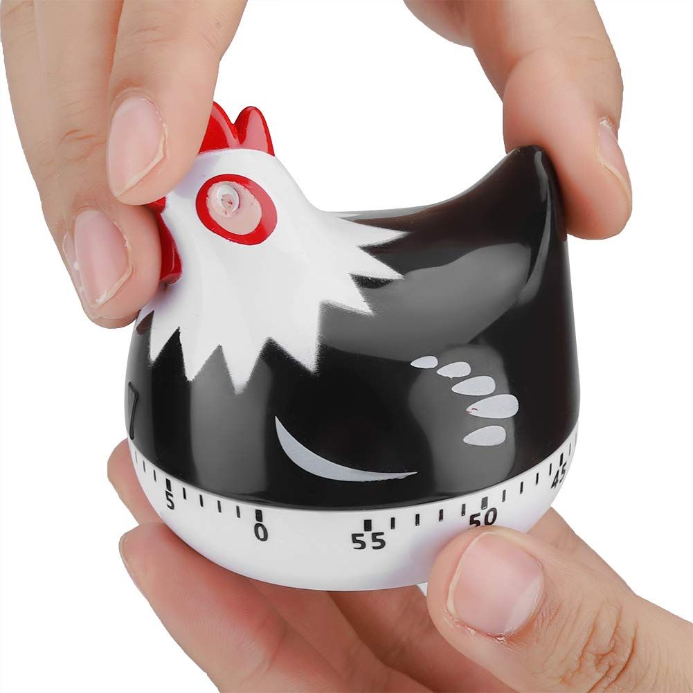 Cartoon Hen Mechanical Timers 60 Minutes Kitchen Cooking Timer Clock Loud view 4