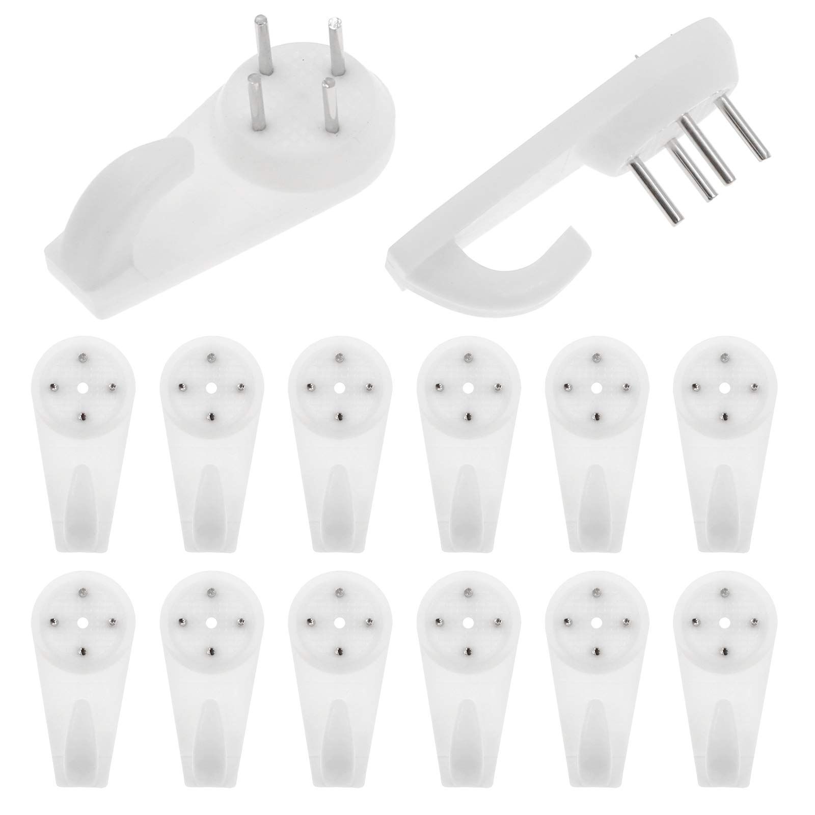 50 Pcs 11lbs Invisible Nail Screws Wall Hooks No Trace Picture Hangers — image 1