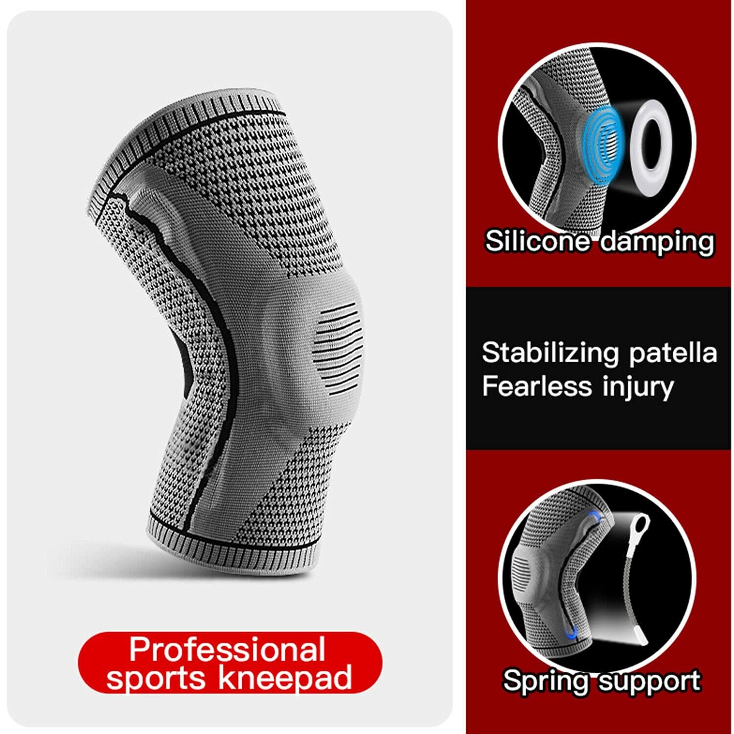 Knee Brace, Knee Sleeve Compression for Sports, Sleeve Wraps Patella view 2