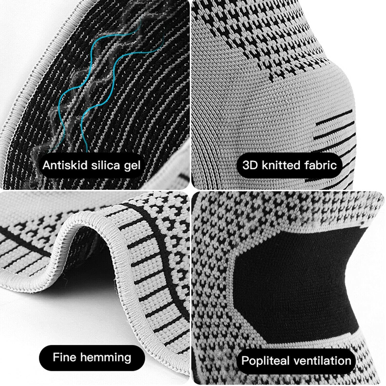 Knee Brace, Knee Sleeve Compression for Sports, Sleeve Wraps Patella view 4