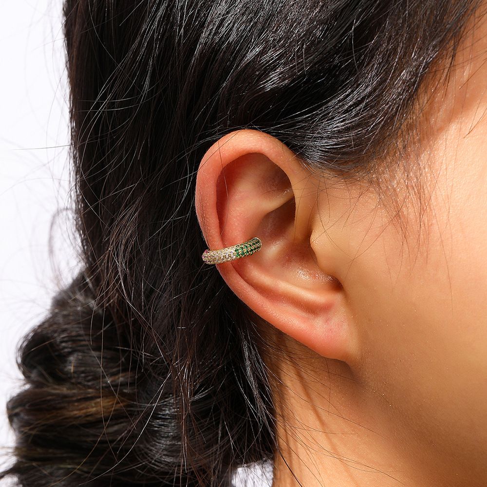 Ear Cuffs for Women - Paved Hoop Conch Cuff Earrings for Men - Sparkle view 2