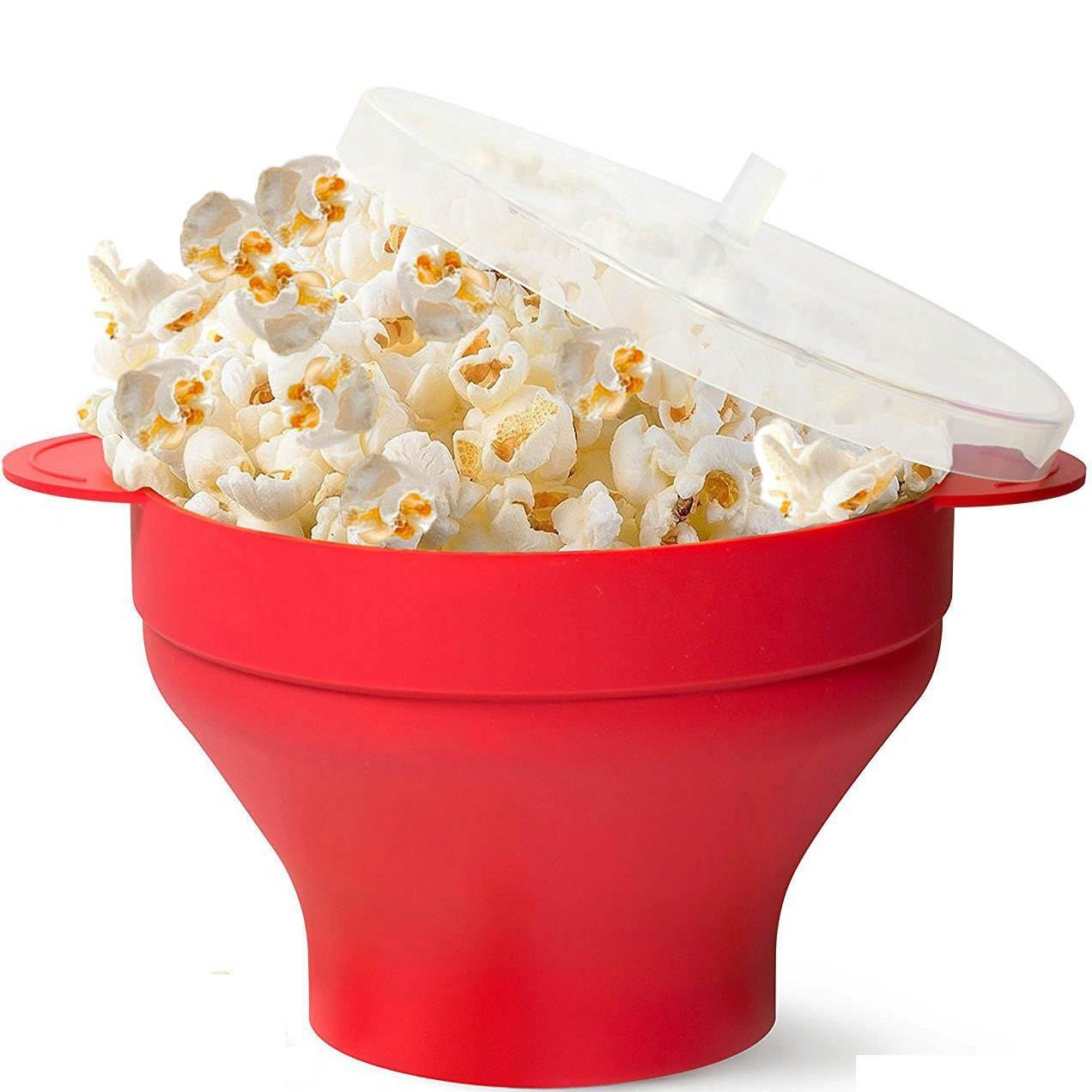 Microwave Popcorn Popper with a lid and convenient built-in handles — image 1