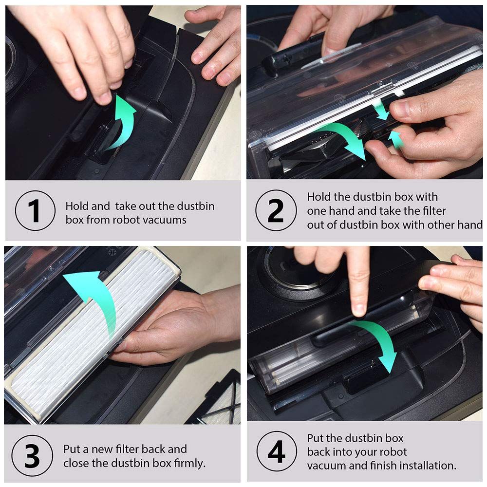 Replacement Ultra Performance Filters Side Brushes Compatible with Connected view 5