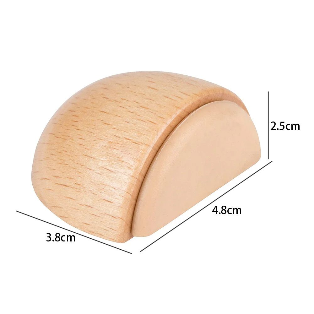 4 Pcs Door Stoppers, Door Stop Doorstop Wooden Door Stopper Wedge Door Wedge view 2
