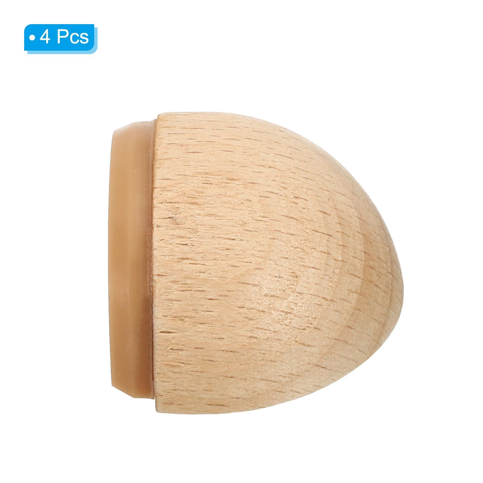 4 Pcs Door Stoppers, Door Stop Doorstop Wooden Door Stopper Wedge Door Wedge view 5