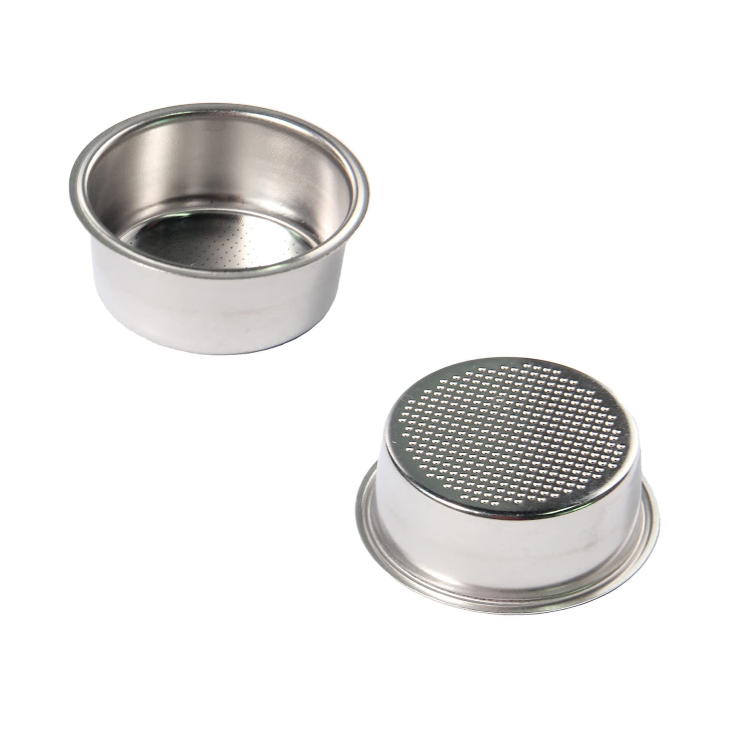 2 pcs 51mm filter basket，Coffee Filter Basket Stainless Steel espresso filter