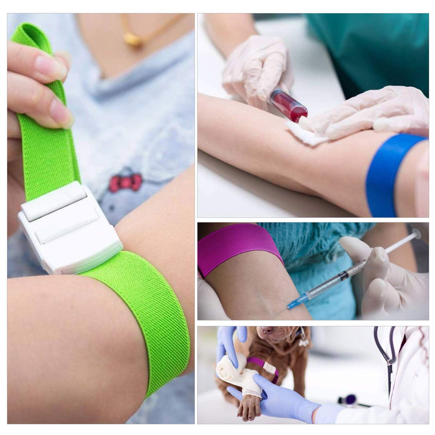 5Pack Tourniquet Elastic First Aid Quick Release Medical Sport Emergency view 5