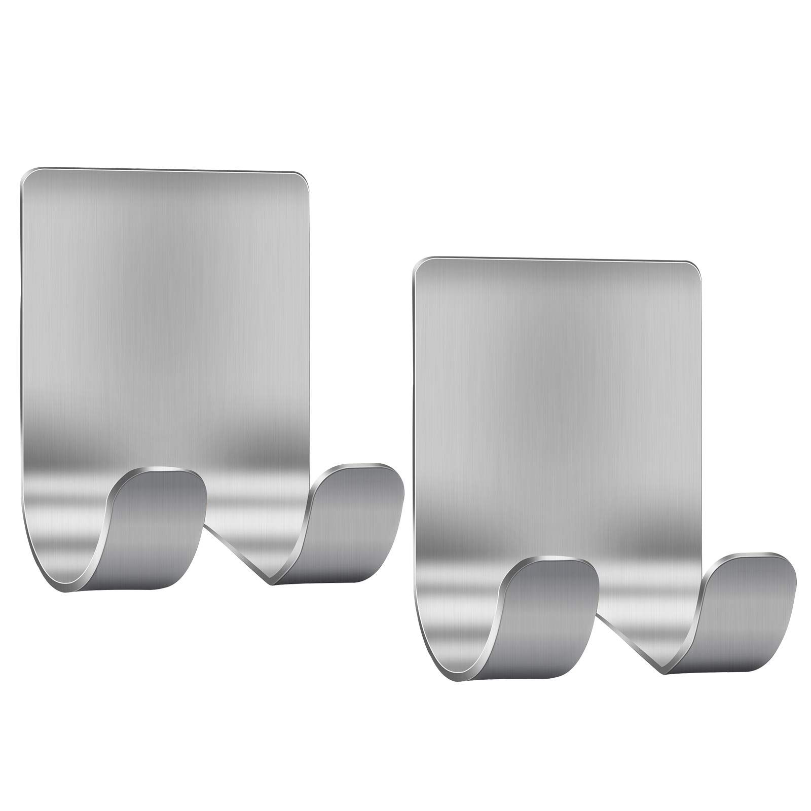 Adhesive Razor Holder, Silver Self Adhesive Razor Hooks Shower Wall Razor — image 1