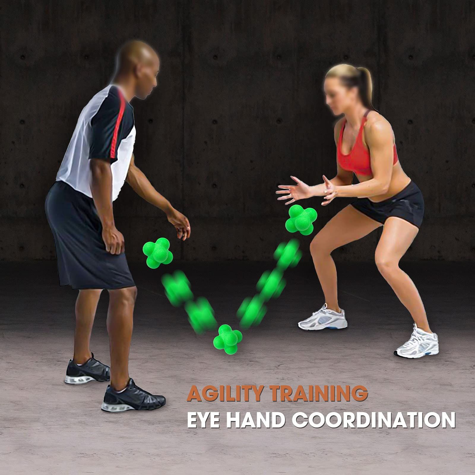 Reaction Ball,Reflex Ball for Hand Eye Coordination Training,2.83 inch, Pack view 4