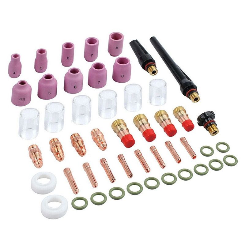 Welding torch accessory kit collar Alumina nozzle Gas lens Glass cup welding — image 1