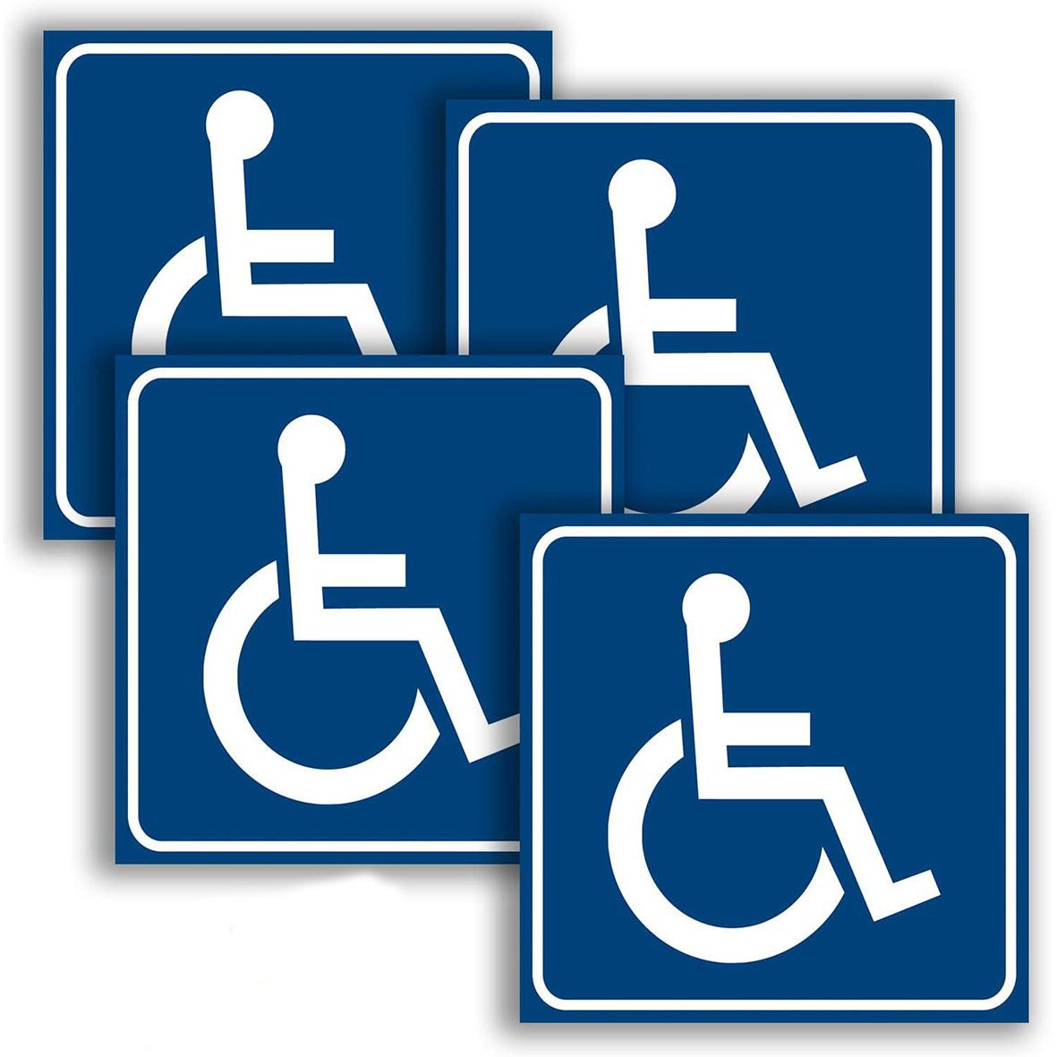 Disabled Stickers Kit - Handicap accessible Wheelchair - for Indoor and — image 1