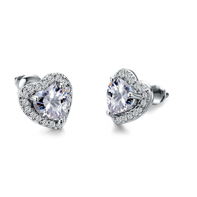 3 pcs Sterling Silver Birthstone Stud Earrings for Women