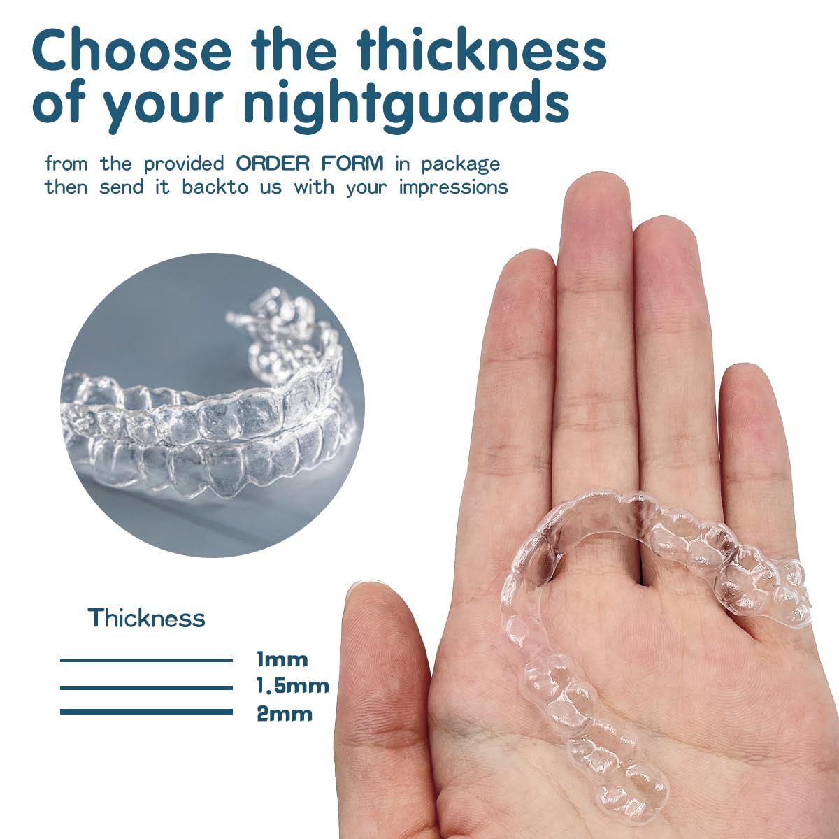 Retainer, Dental Retainer for Teeth, Retainers Nearly Invisible, Clear view 5