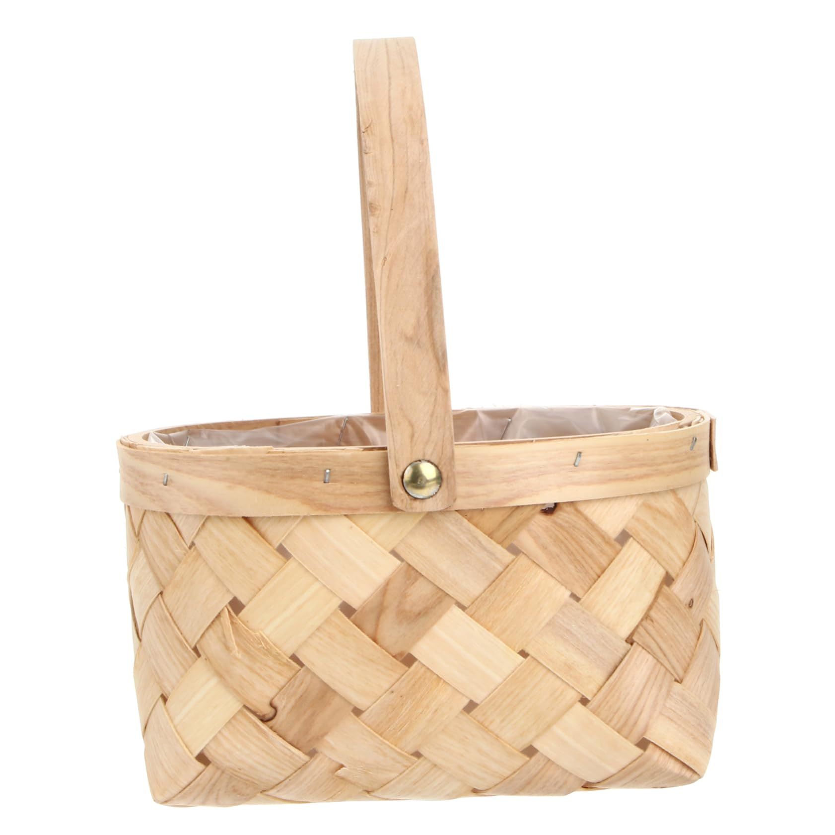 Mini Woven Baskets with Handles Miniature Flower Basket Rustic Hanging Wedding
