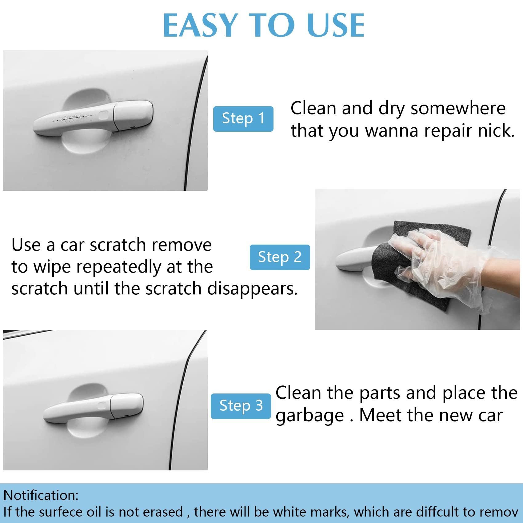 3PCS Nano Sparkle Cloth for Car Scratches view 4