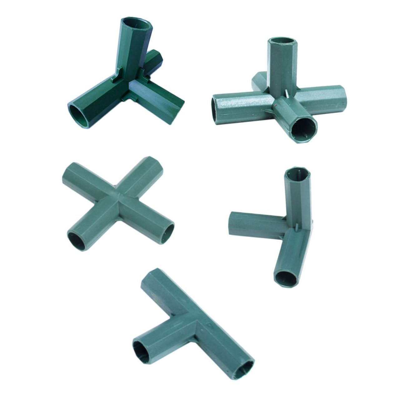 5pcs Pillar Plastic Connection Straight Cross Garden Pillar Connector — image 1