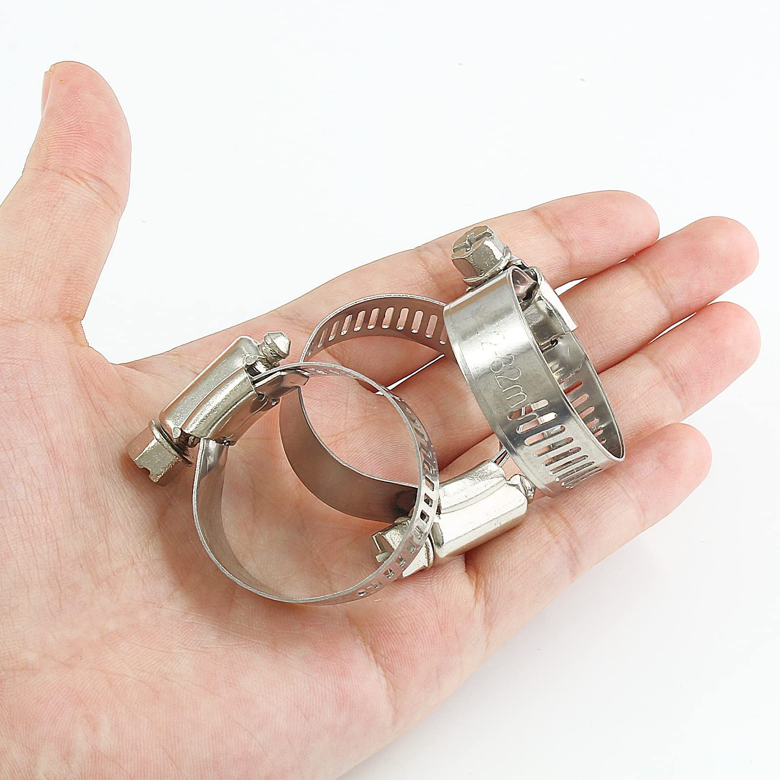 5 Pcs Stainless Steel Hose Clamps view 4