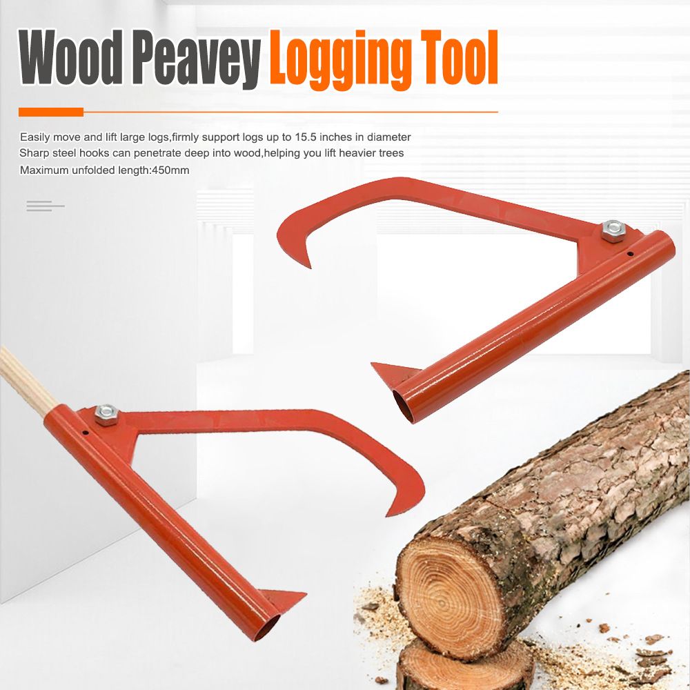 Wood Log Lifter Stainless Steel Effort Saving Log Roller Cant Hook view 2