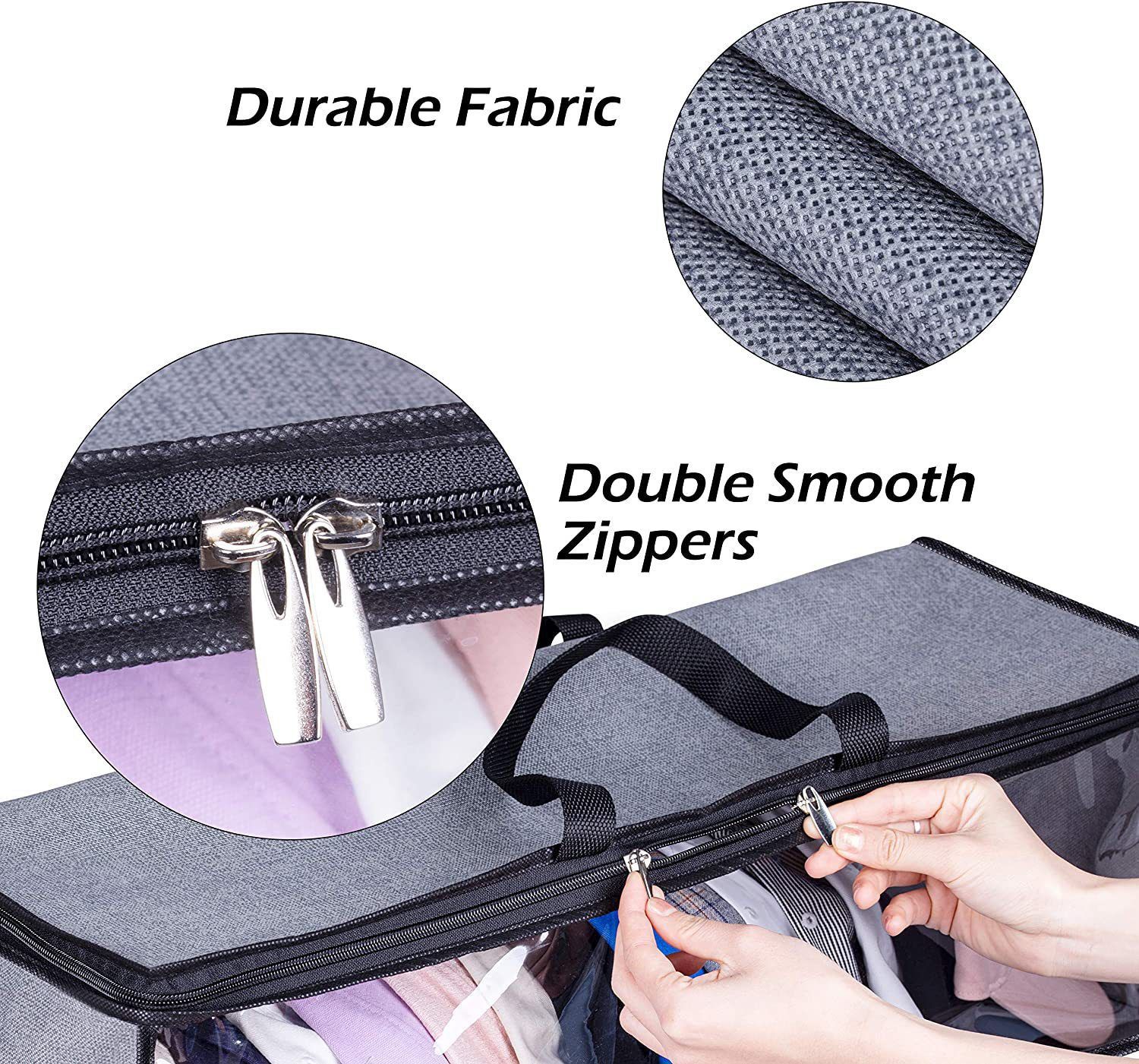Hat Organizer for Baseball Caps Holder Large Hat Storage Bag Rack with Double view 3