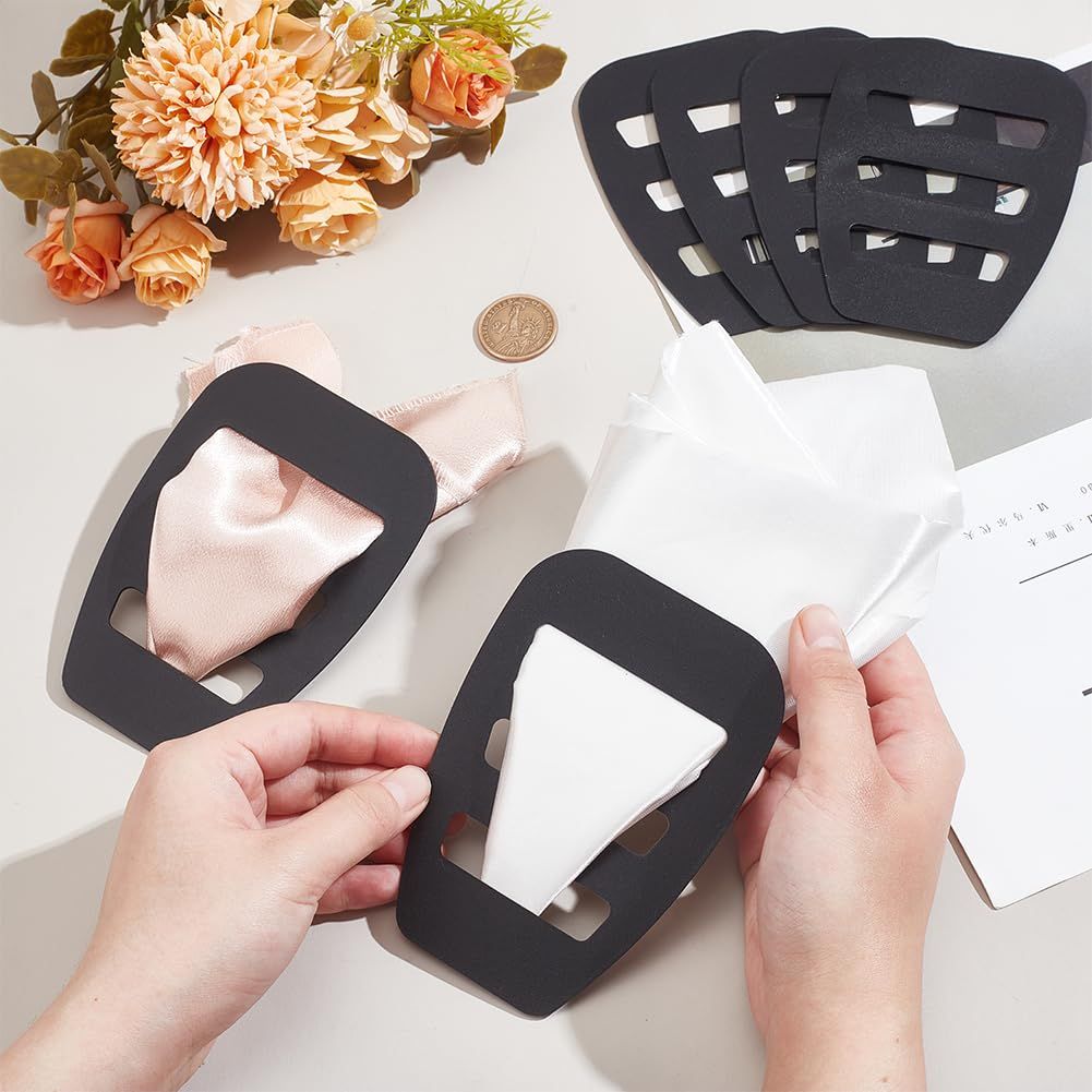 6 Pcs Pocket Square Holder for Men view 3