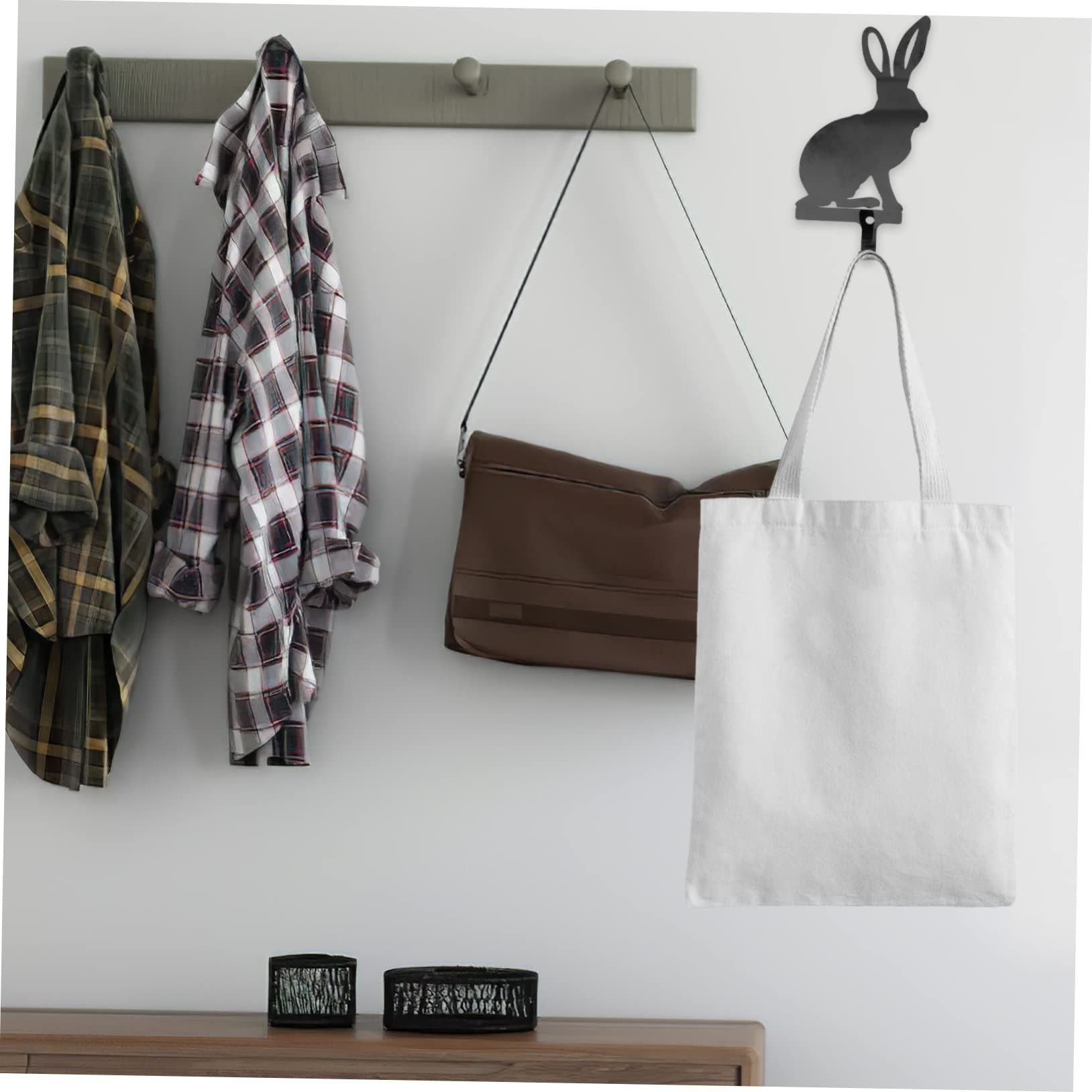 Rabbit Hook Storage Hooks Wall Mounted Clothes Hanger Towel Hooks Hat Holder view 2