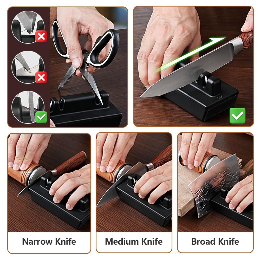 Rolling Knife Sharpener Kit - magnetic knife sharpener Diamond and Ceramic view 4