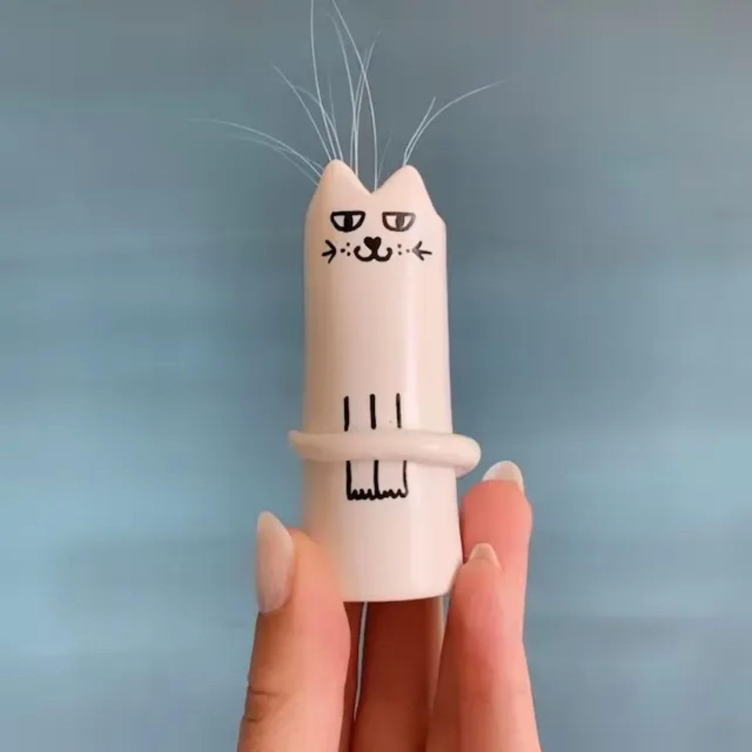 Tiny Vase, Mini Handmade Whiskers Vase, Unique Handpainted Vase Decor, Tiny view 4