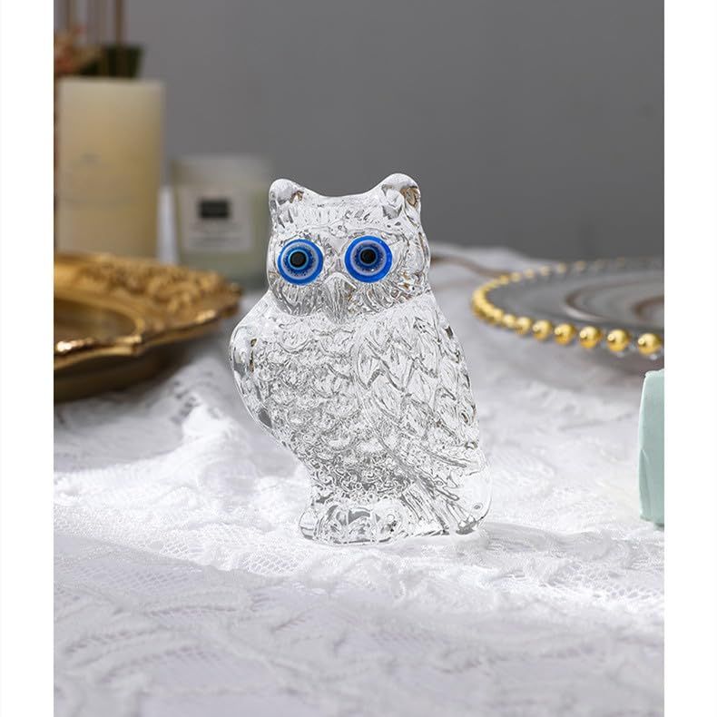 Owl Gifts Crystal Figurines Collectible Paperweight Clear Owl Gifts for Women — image 1