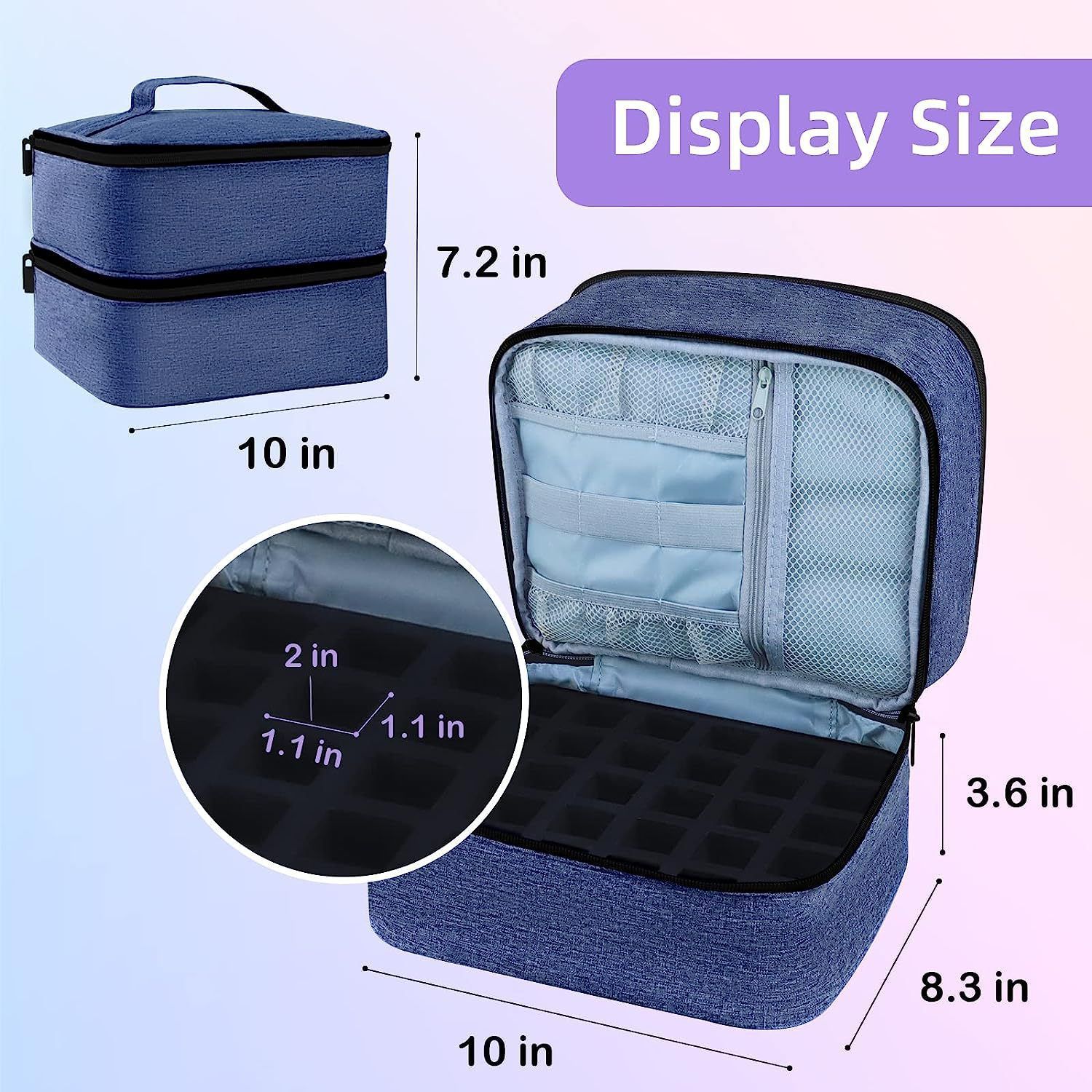 Nail Polish Organizer Storage Case for Nail Tech view 4
